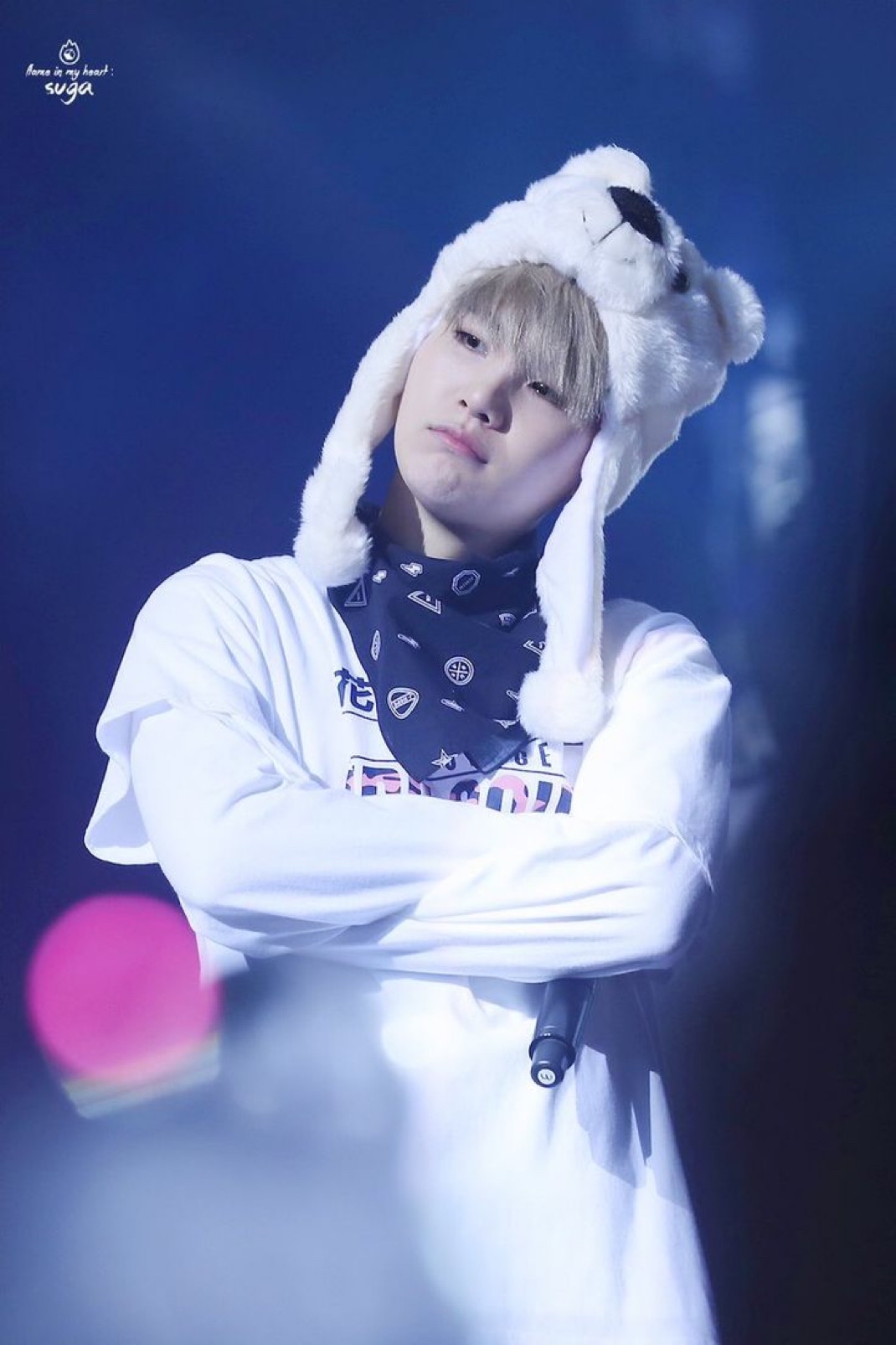 A moment captured by SUGA (BTS)'s fan