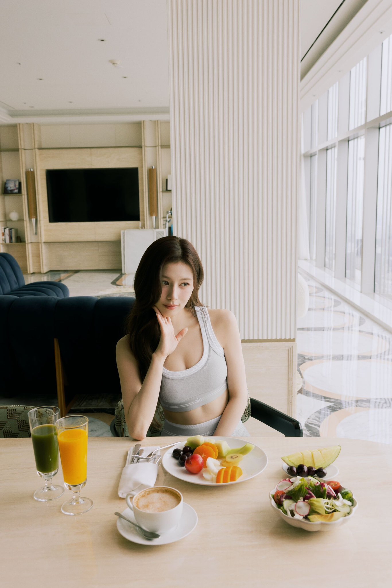 A moment captured by Sana (TWICE)'s fan