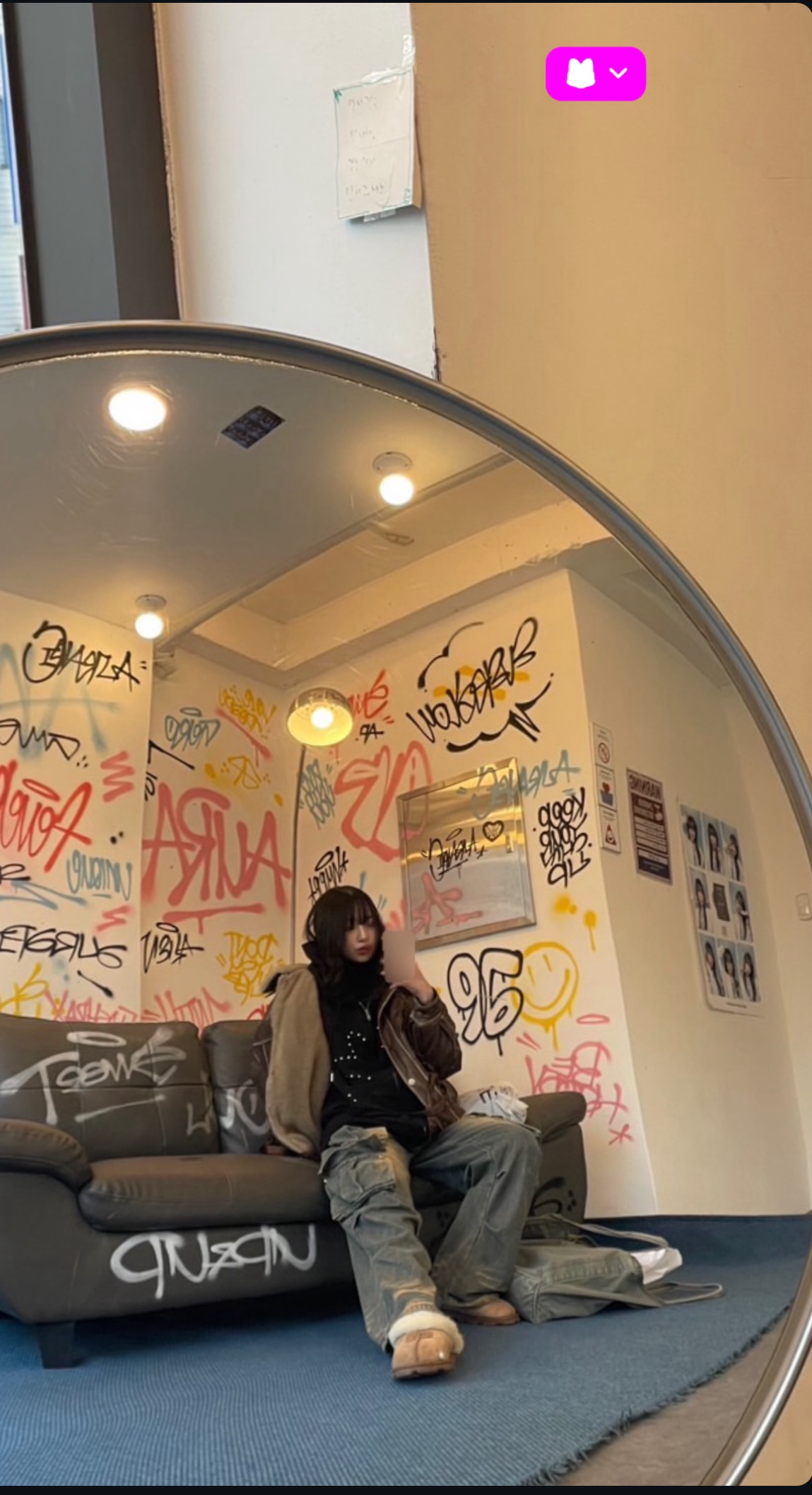 A moment captured by Kasahara Momona (ME:I)'s fan