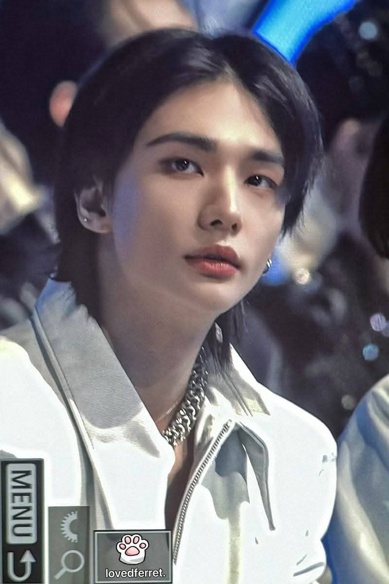 Behind-the-scenes cut of Hyunjin (Stray Kids)