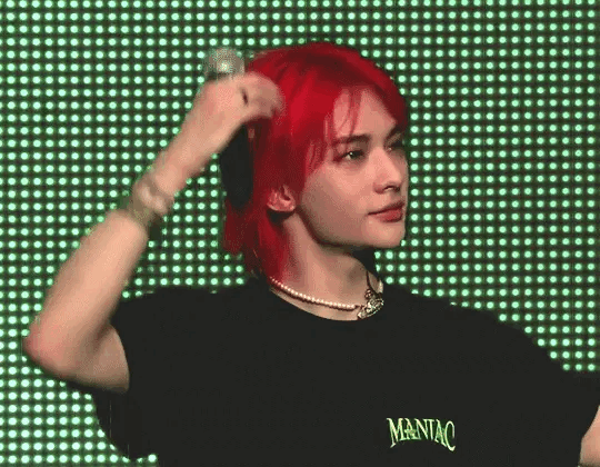 Recent activity shot of Hyunjin (Stray Kids)