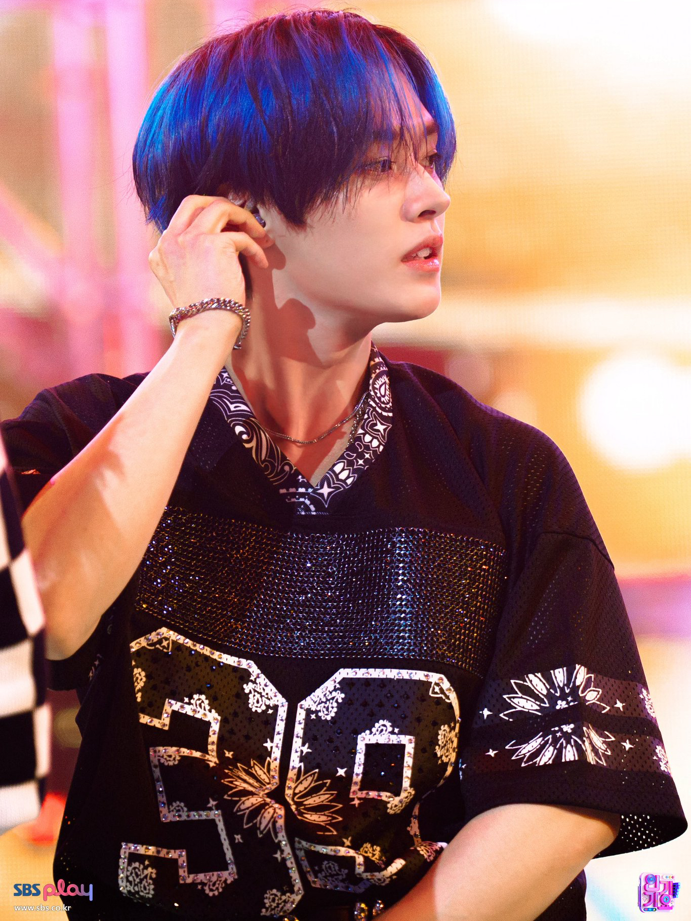 Recent activity shot of Lee Know (Stray Kids)