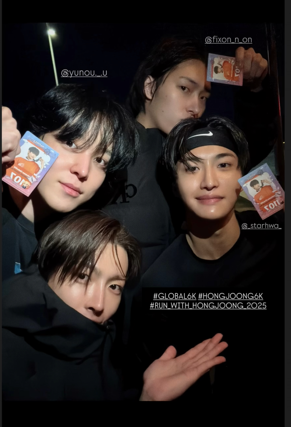 A moment captured by Mingi (ATEEZ)'s fan