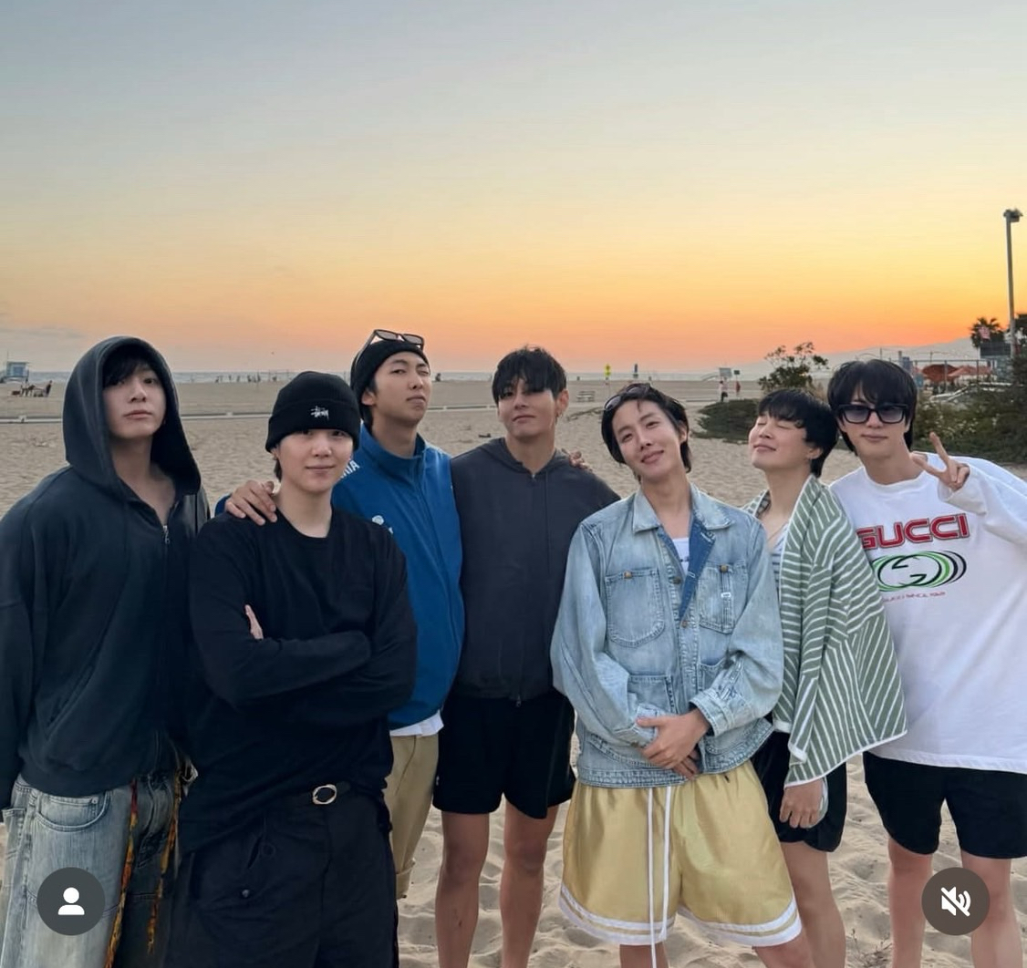A moment captured by Jin (BTS)'s fan