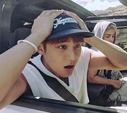 A moment captured by Mingyu (SEVENTEEN)'s fan