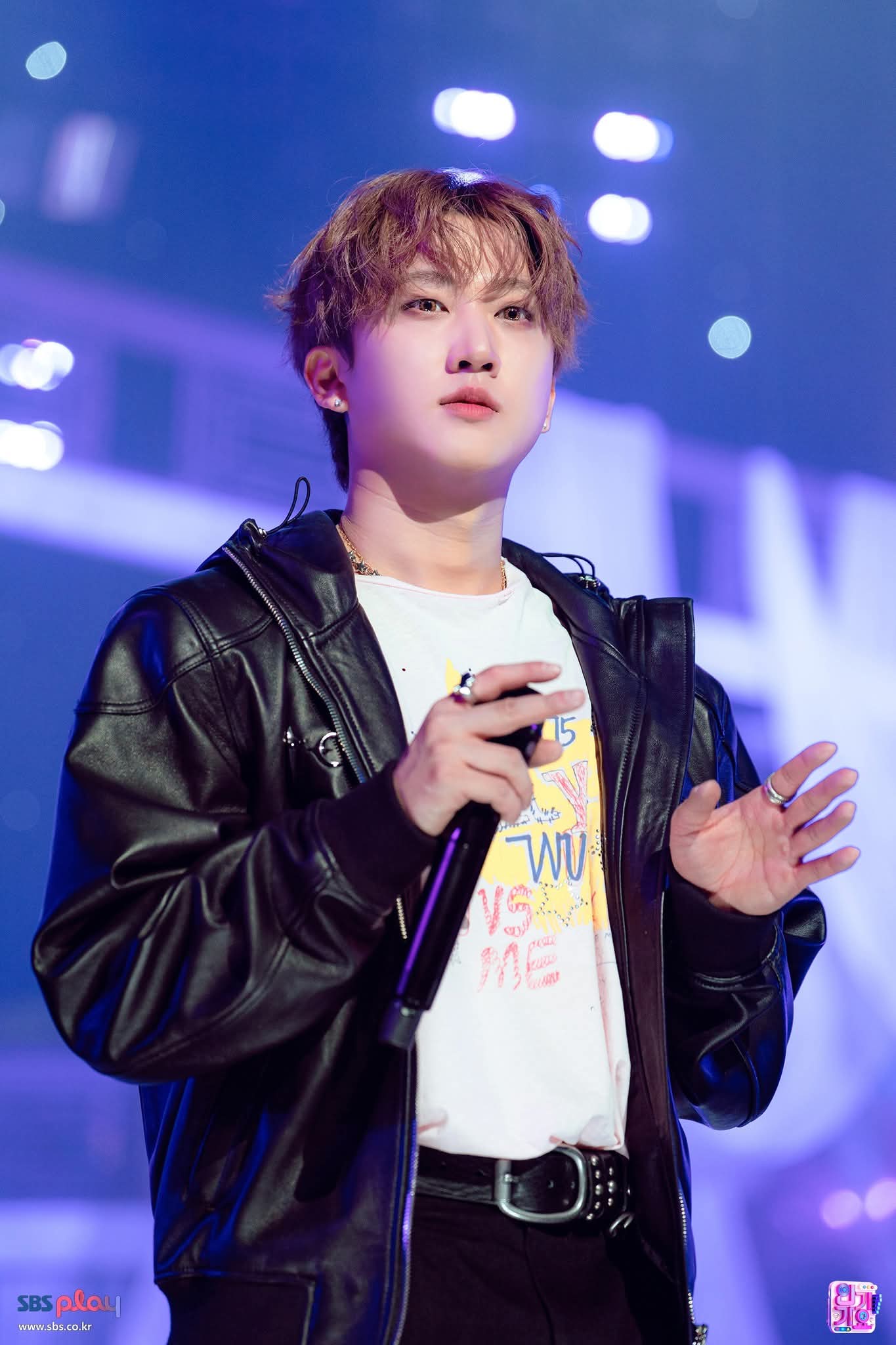 Recent activity shot of Changbin (Stray Kids)
