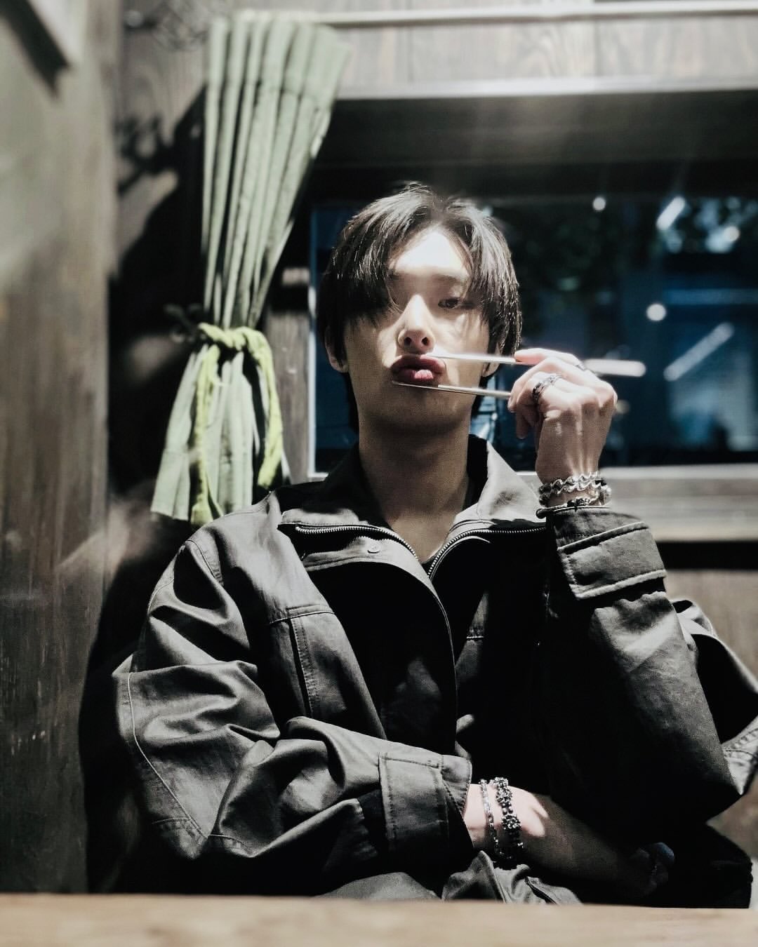 A moment captured by Mingi (ATEEZ)'s fan