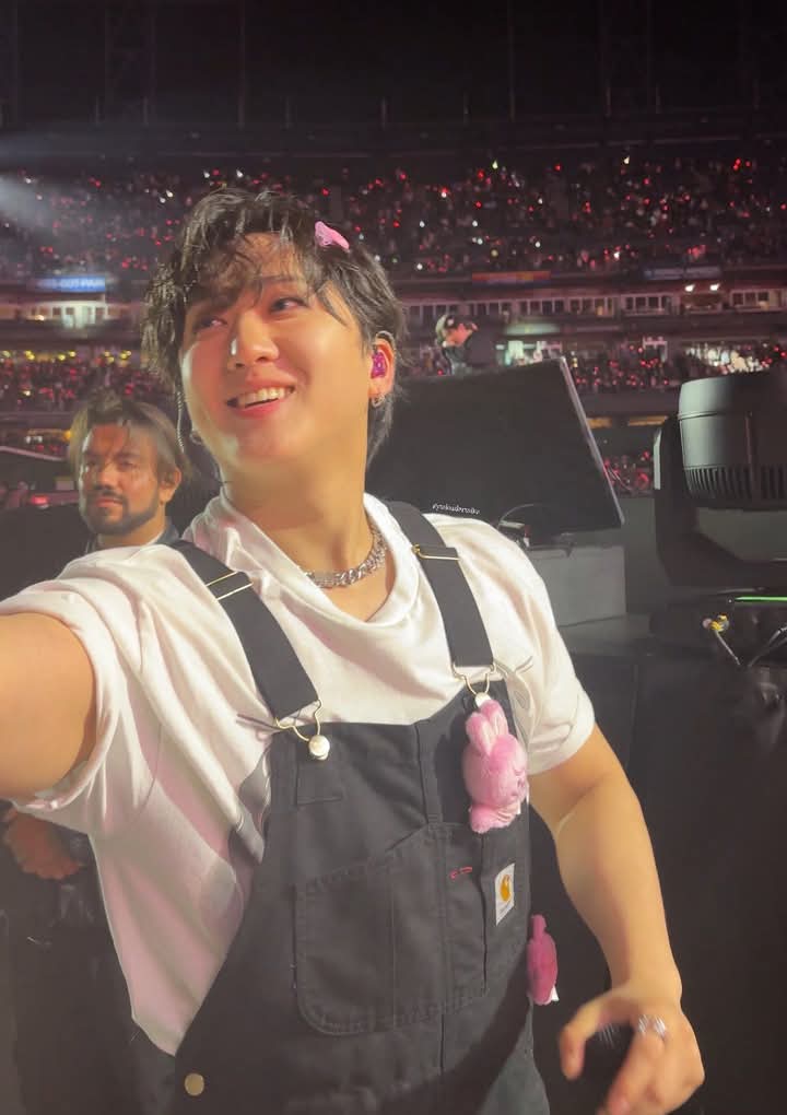A moment captured by Changbin (Stray Kids)'s fan