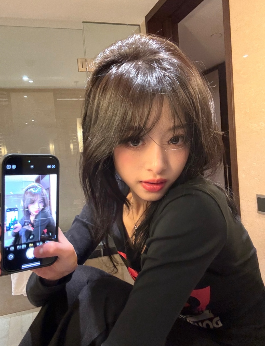 Recent activity shot of Ahyeon (BABYMONSTER)