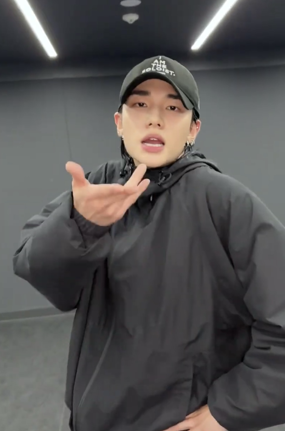 Recent activity shot of Hyunjin (Stray Kids)