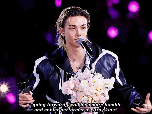 Recent activity shot of Hyunjin (Stray Kids)