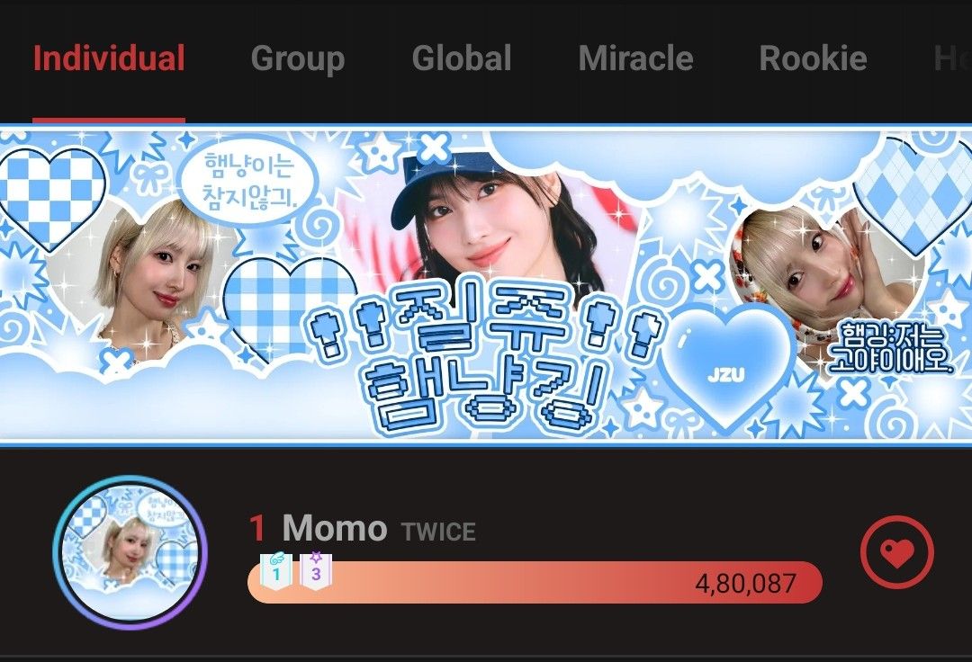 A moment captured by Momo (TWICE)'s fan