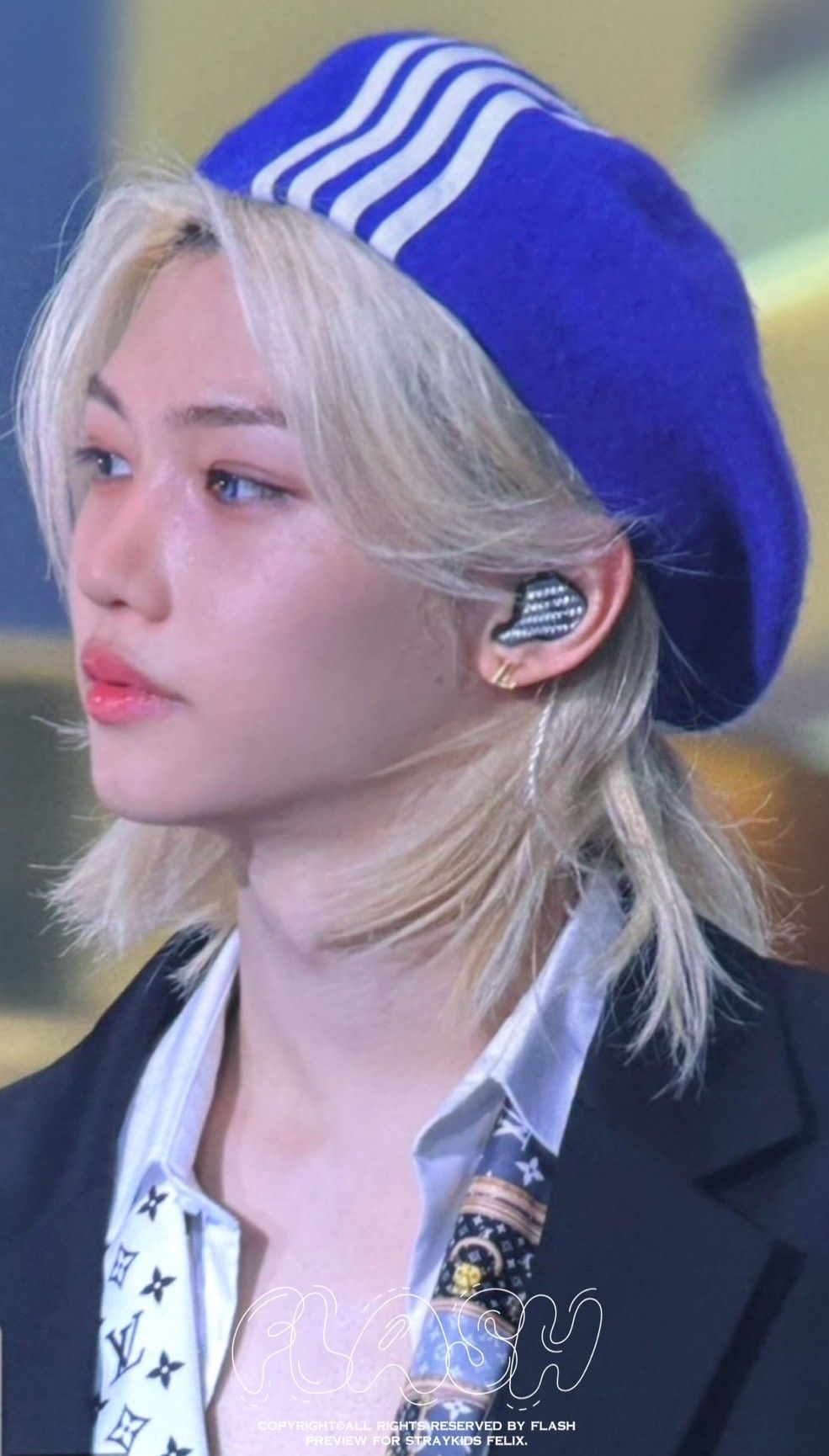 A moment captured by Felix (Stray Kids)'s fan