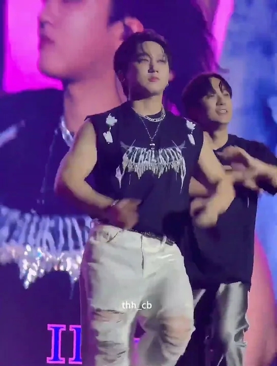 A moment captured by Changbin (Stray Kids)'s fan