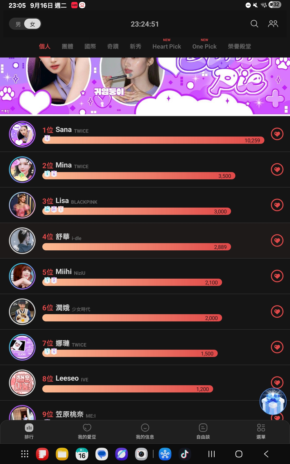 Recent activity shot of Shuhua (i-dle)
