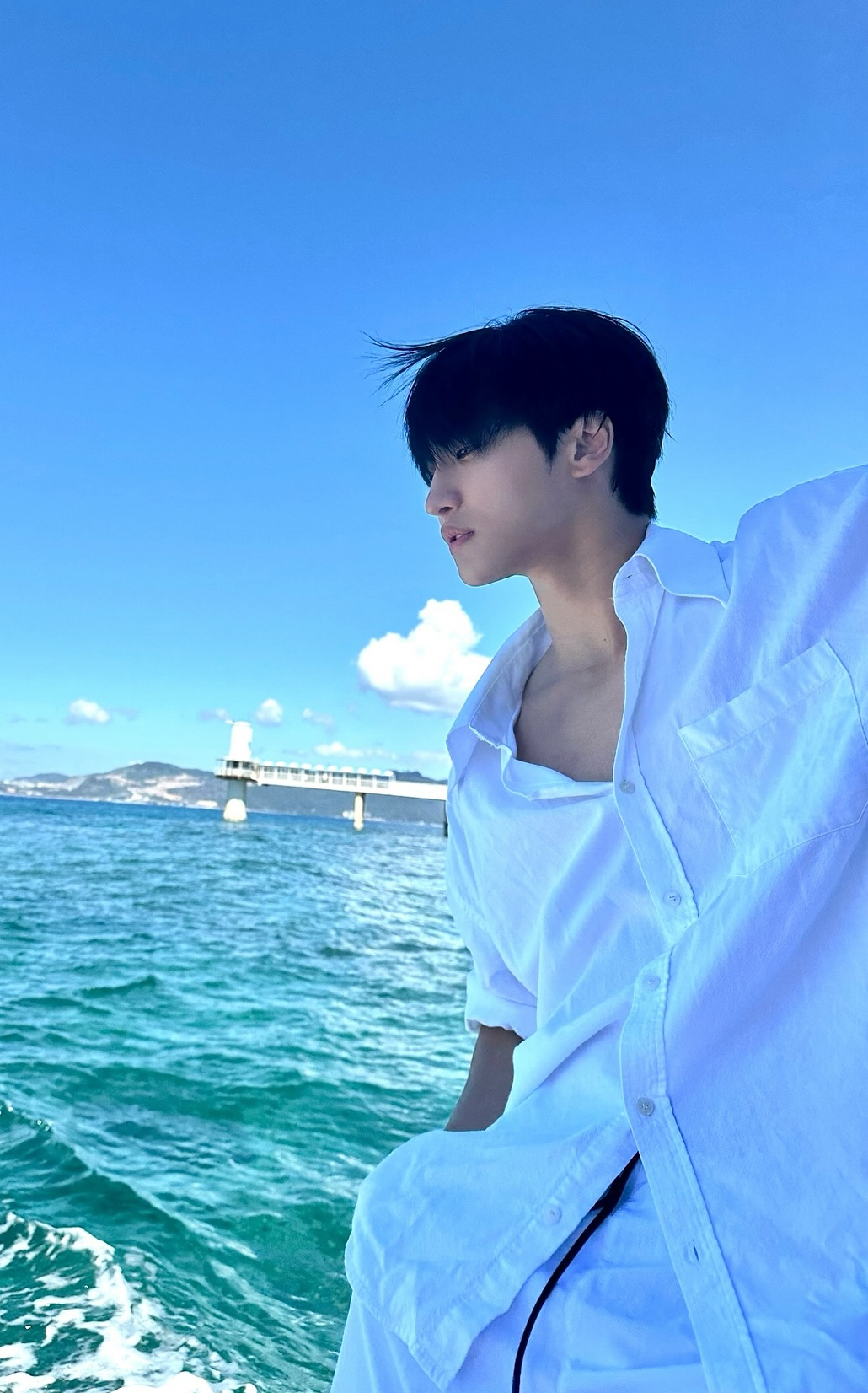 Recent activity shot of Seonghwa (ATEEZ)