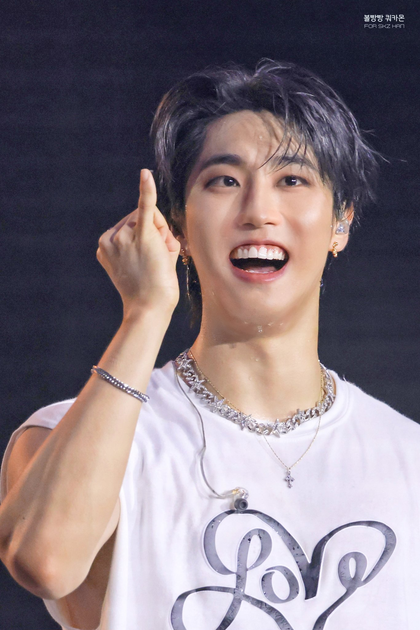 A moment captured by HAN (Stray Kids)'s fan