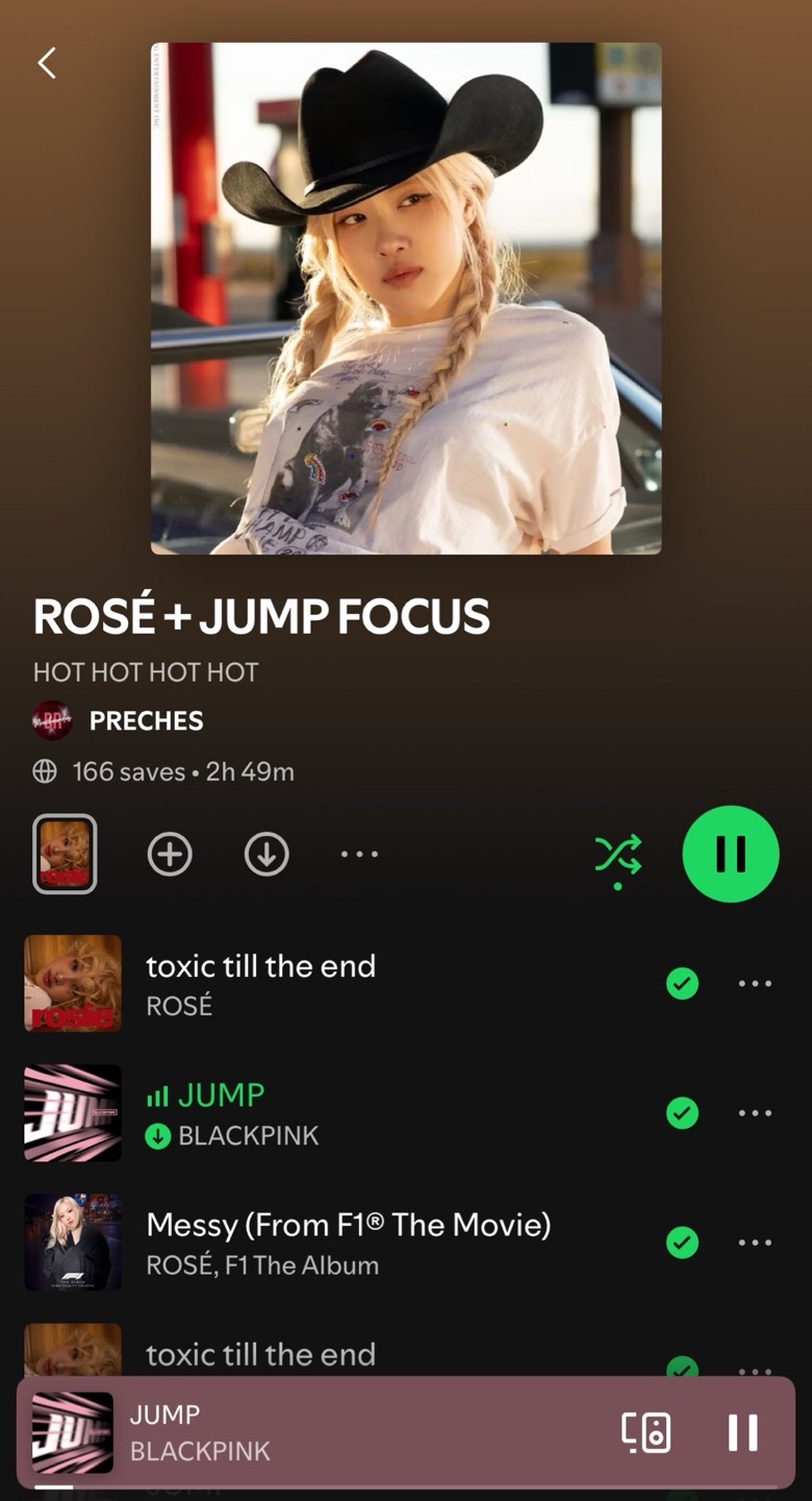 A moment captured by ROSÉ (BLACKPINK)'s fan