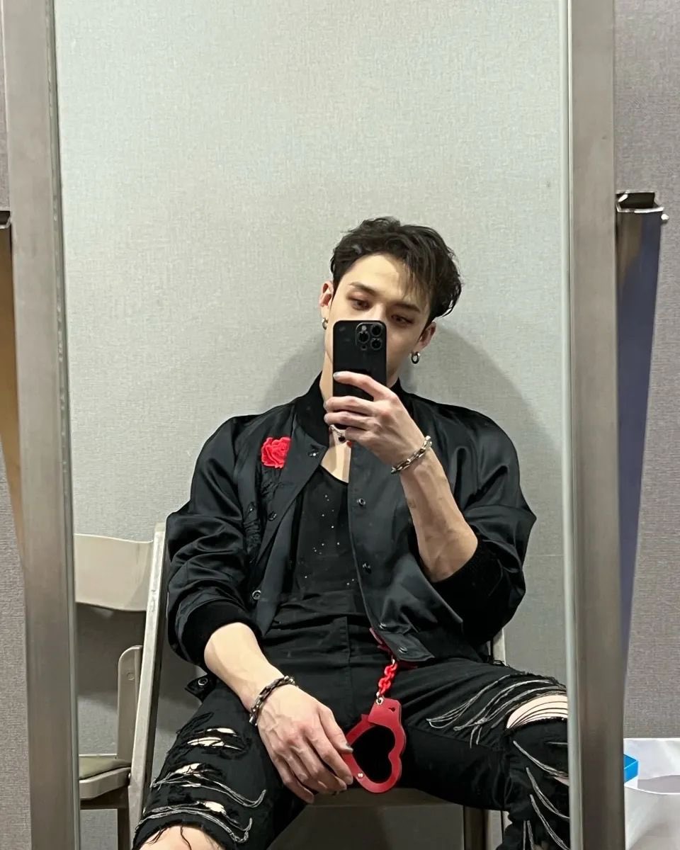 A moment captured by Bang Chan (Stray Kids)'s fan