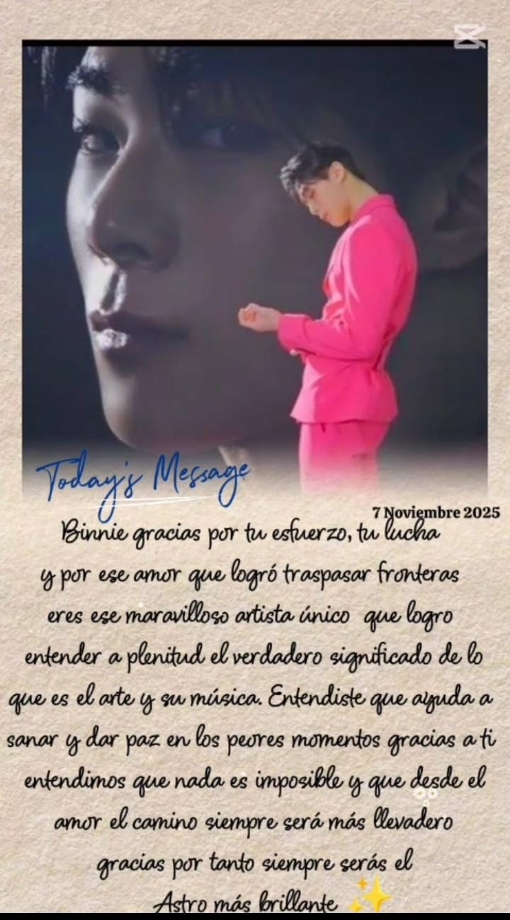 Recent activity shot of Moonbin (ASTRO)