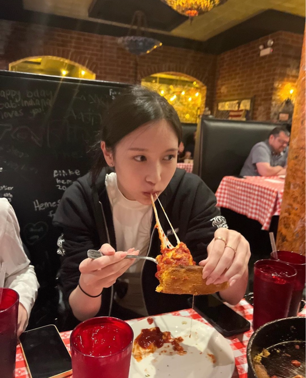 Recent activity shot of Mina (TWICE)