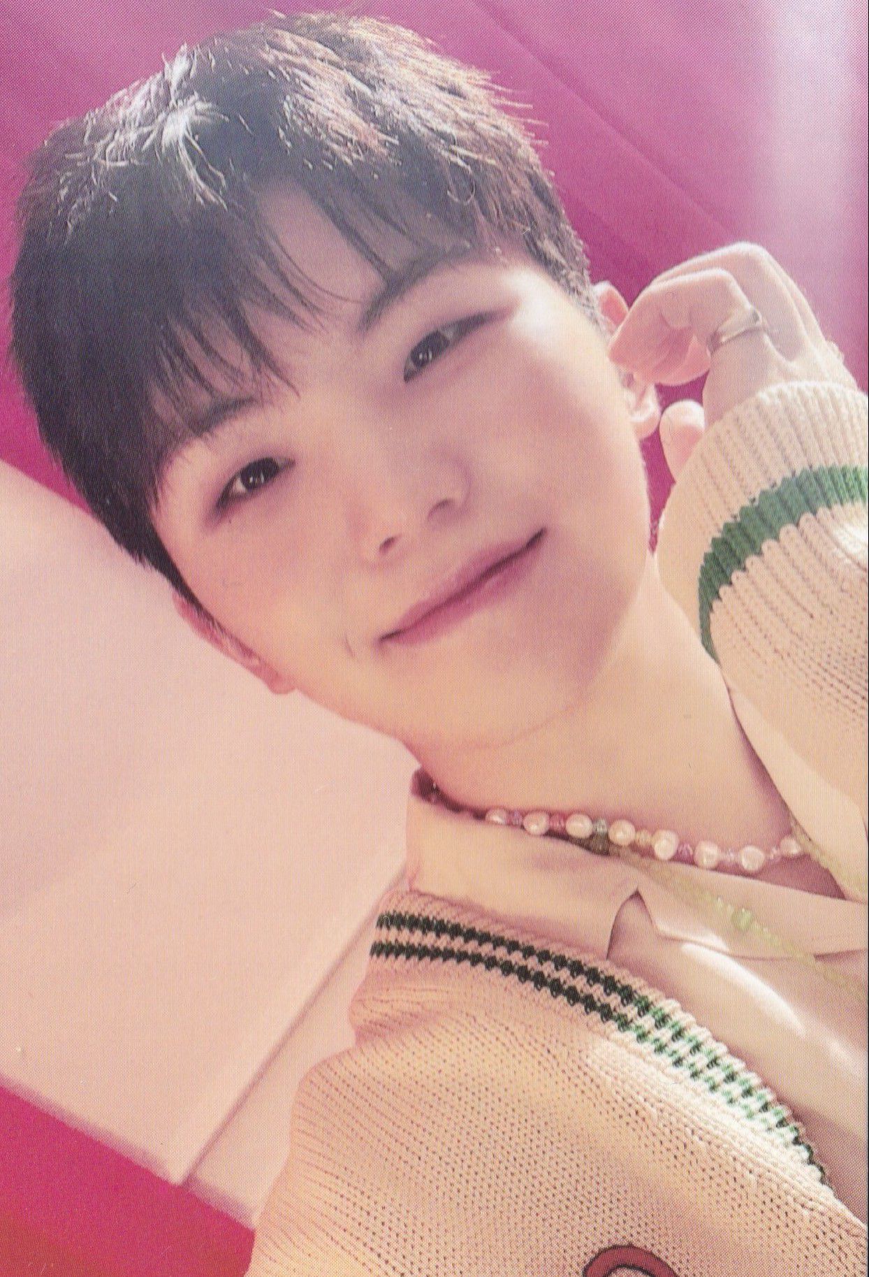 A moment captured by Woozi (SEVENTEEN)'s fan