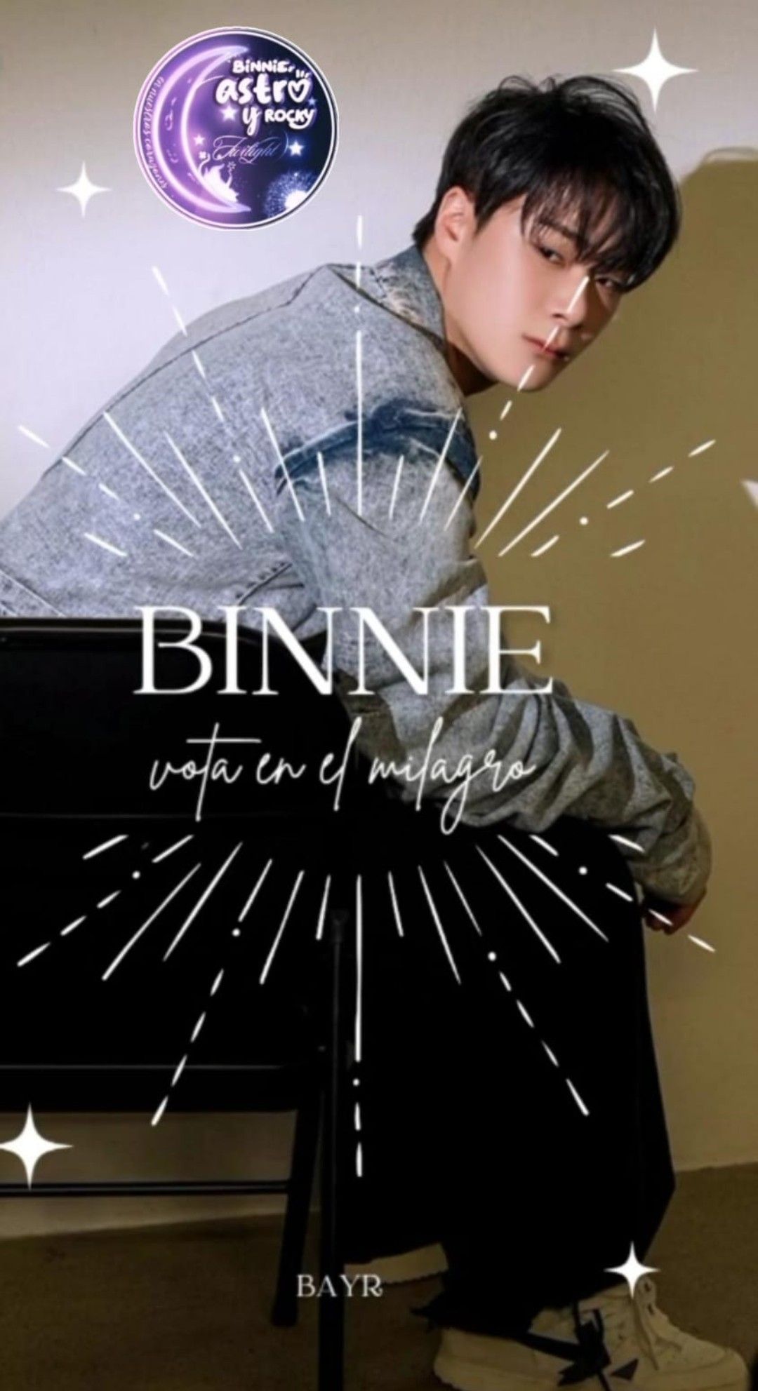 Recent activity shot of Moonbin (ASTRO)