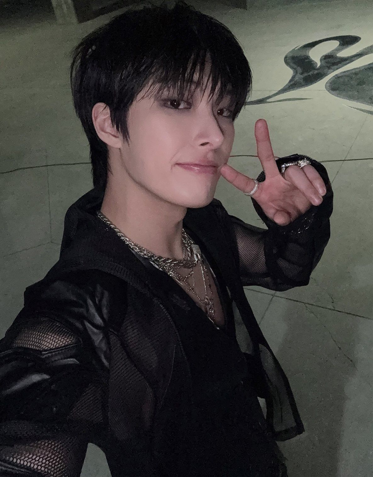 A moment captured by Mingi (ATEEZ)'s fan