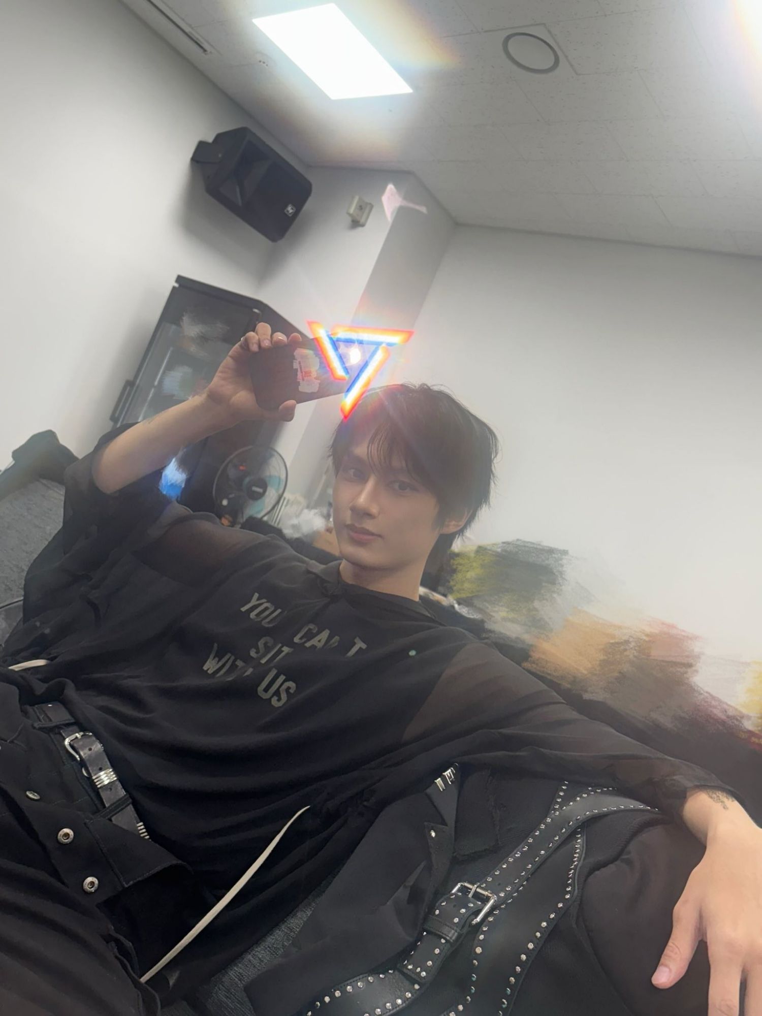 A moment captured by Jun (SEVENTEEN)'s fan
