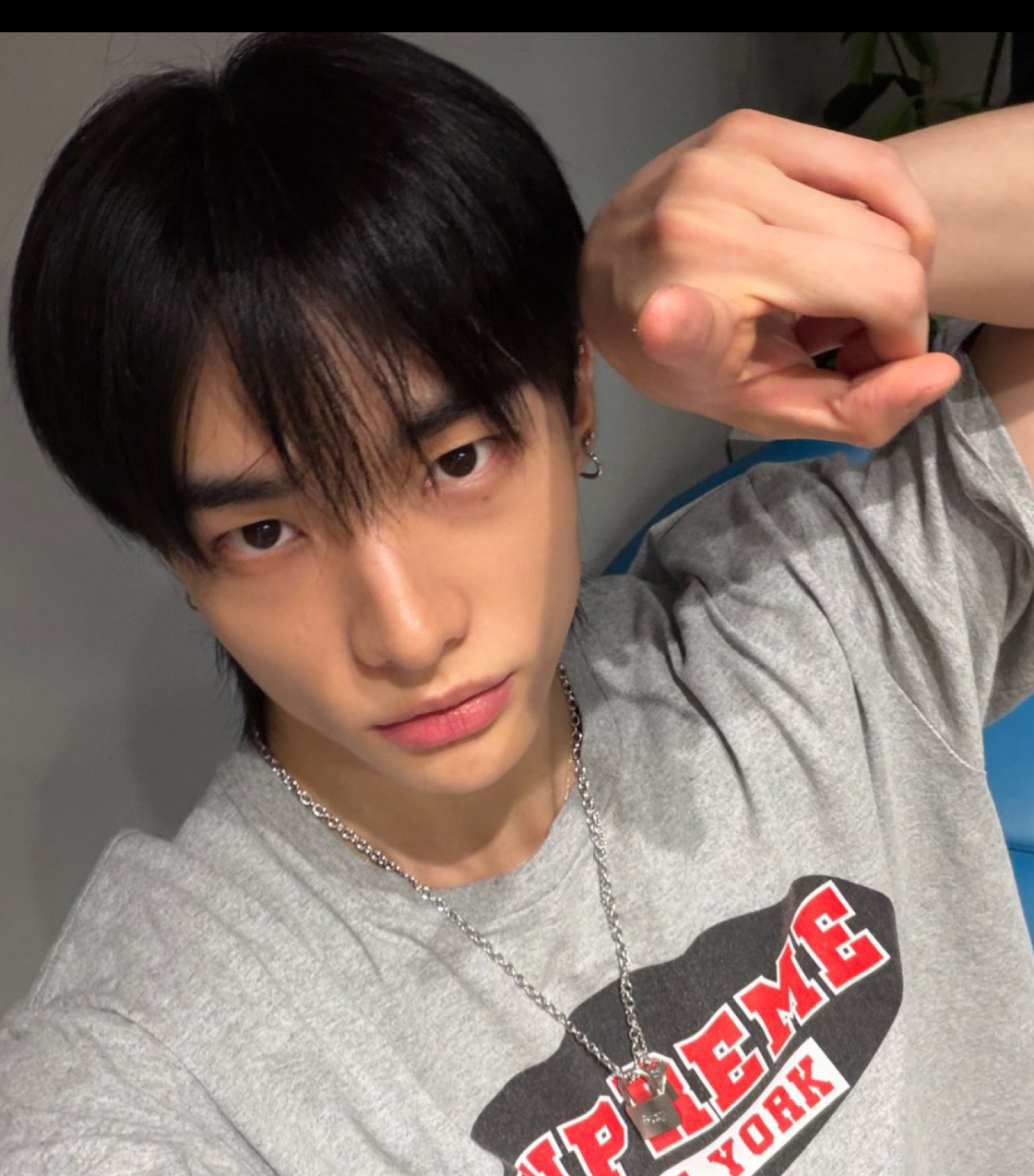 Behind-the-scenes cut of Hyunjin (Stray Kids)