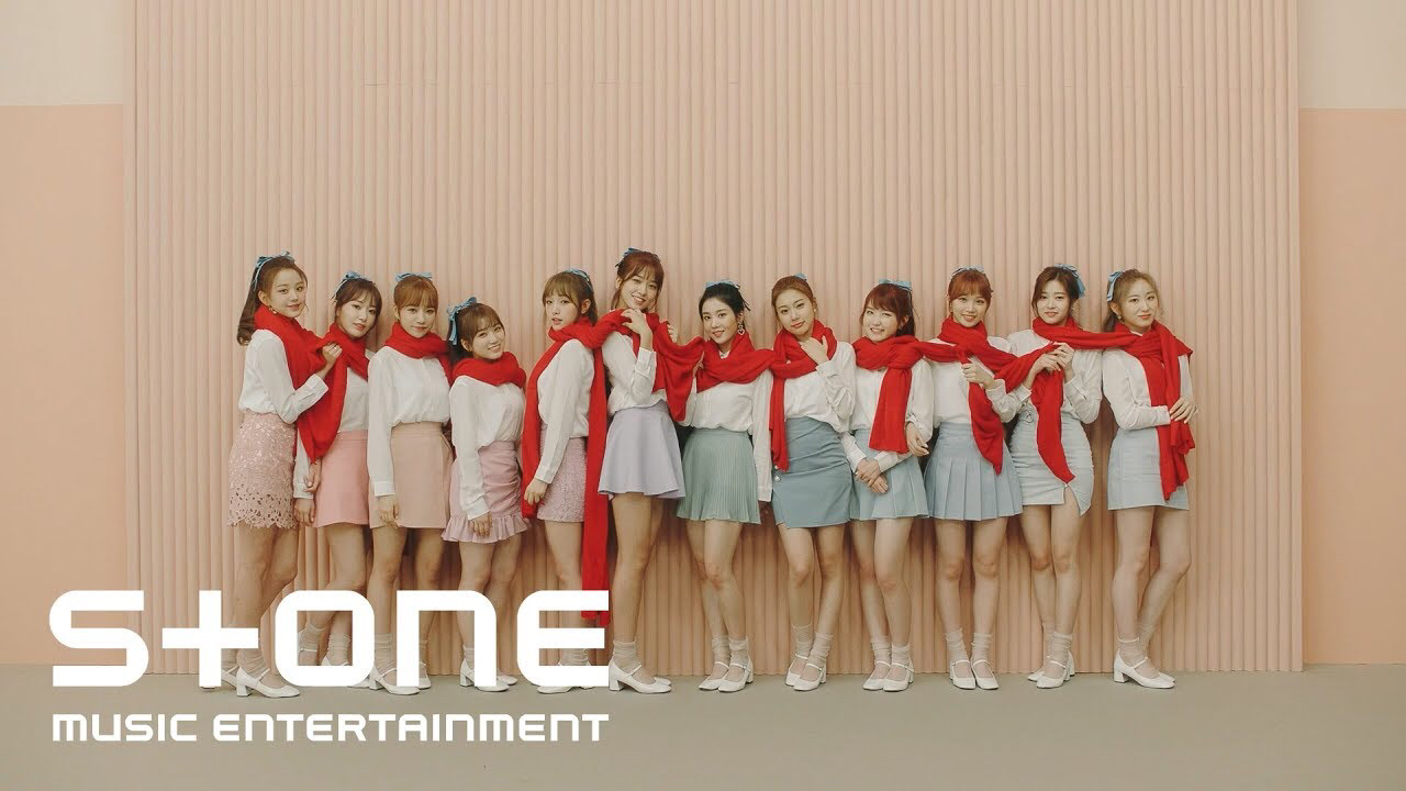 A moment captured by IZ*ONE's fan