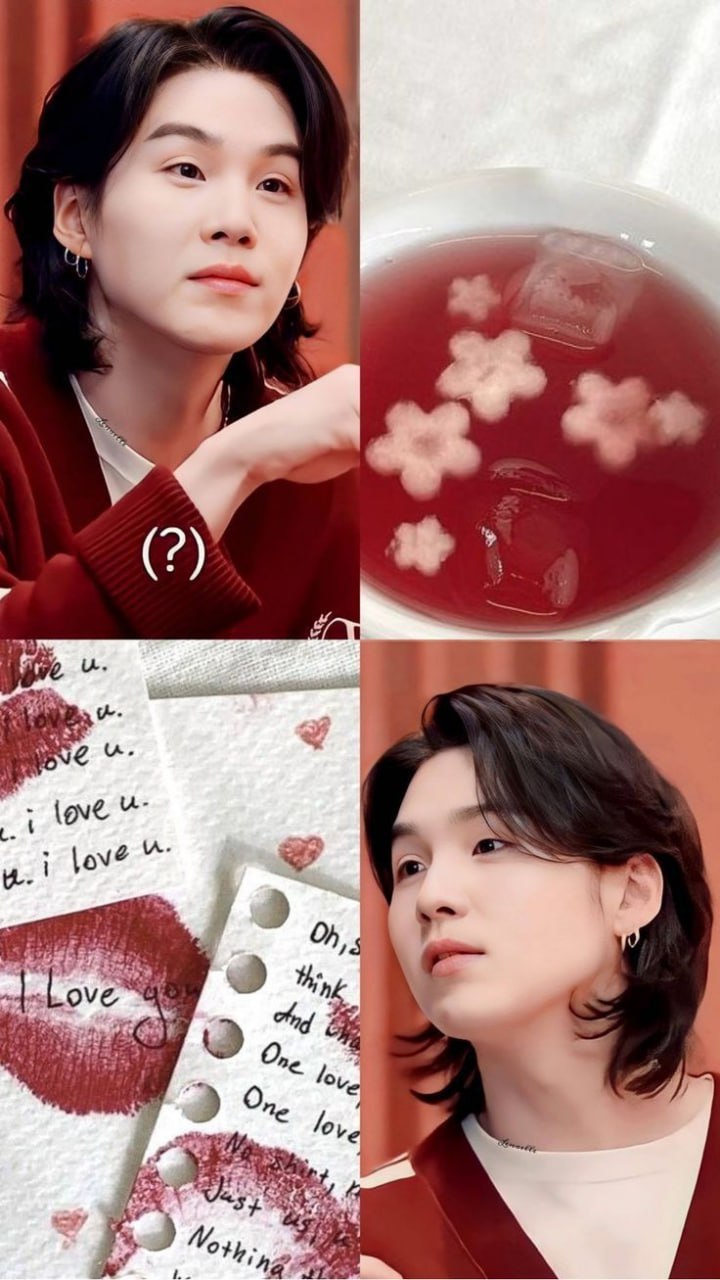 A heartfelt wallpaper shared by SUGA (BTS)'s fans
