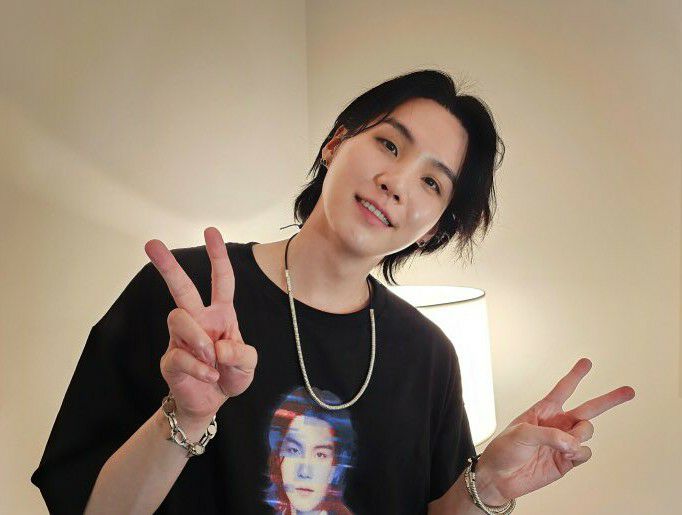 Recent activity shot of SUGA (BTS)
