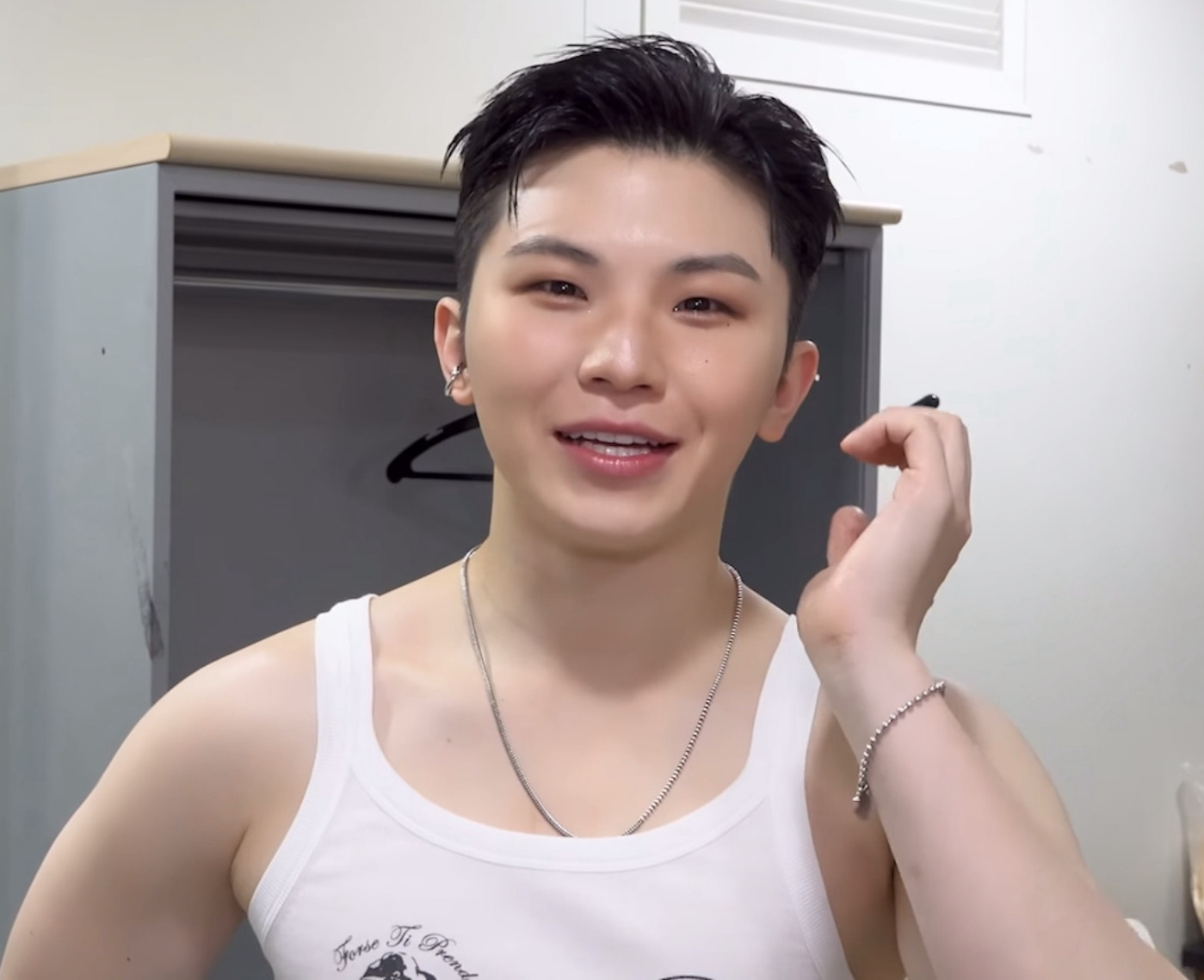 Recent activity shot of Woozi (SEVENTEEN)