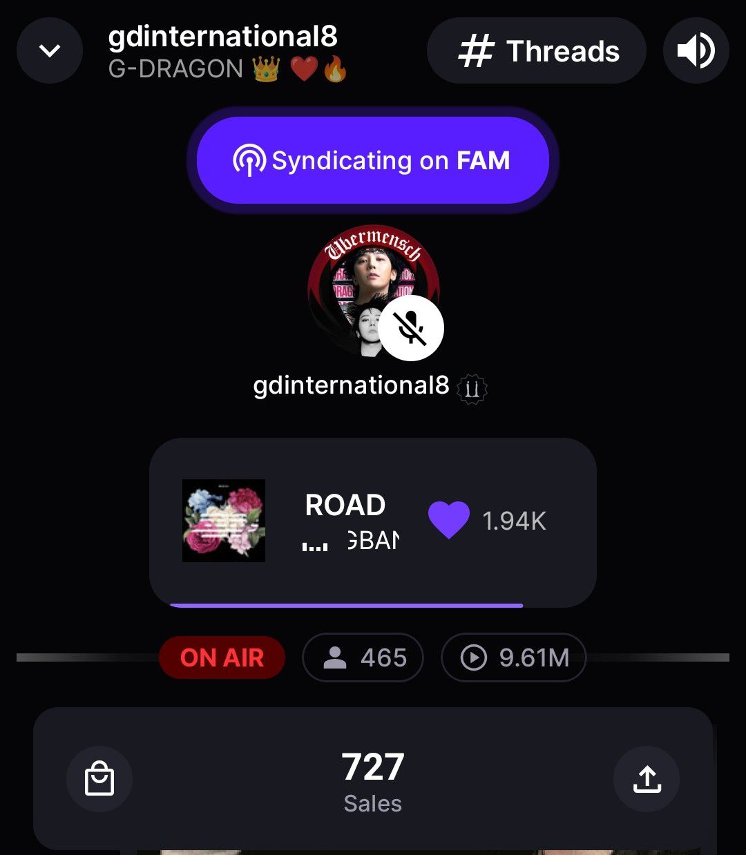 A moment captured by G-DRAGON (BIGBANG)'s fan