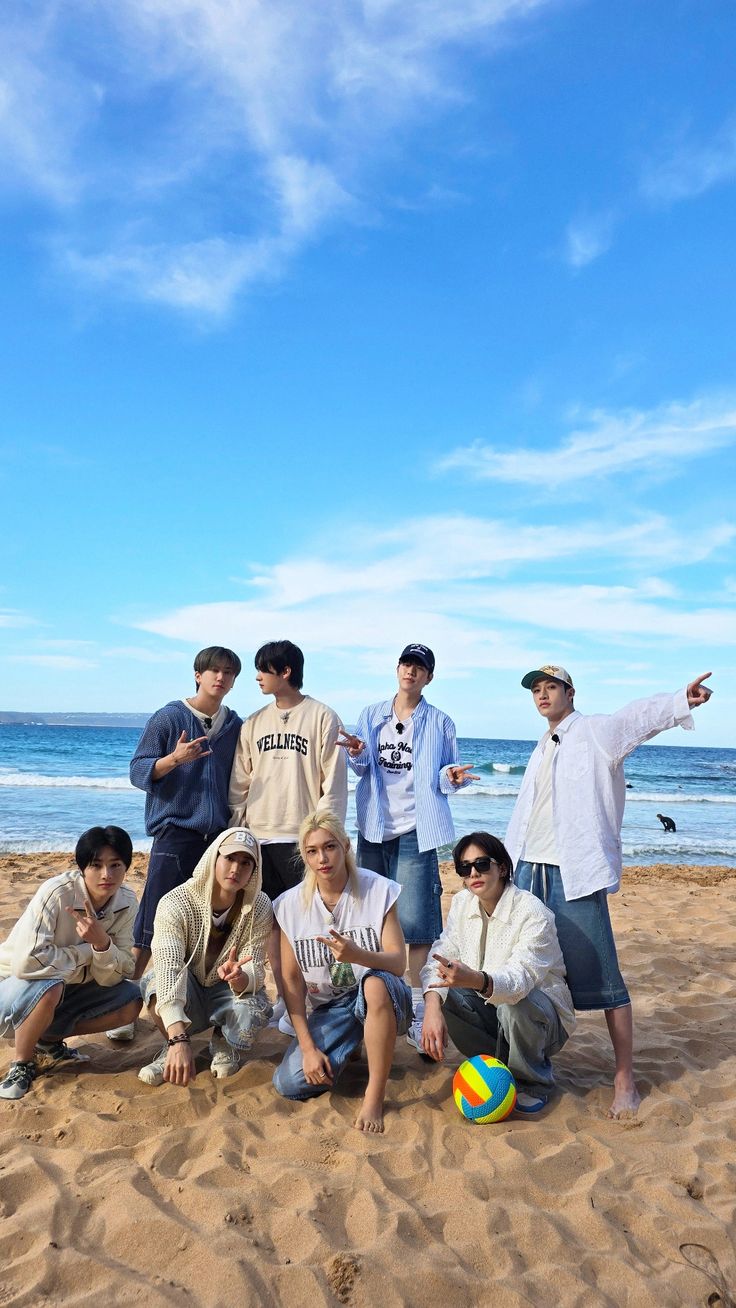 A moment captured by Stray Kids's fan