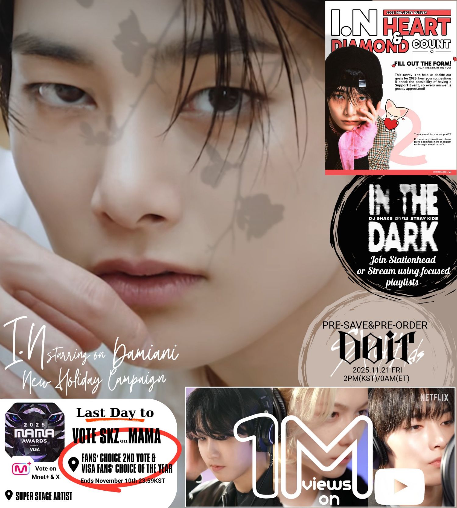 A moment captured by I.N (Stray Kids)'s fan