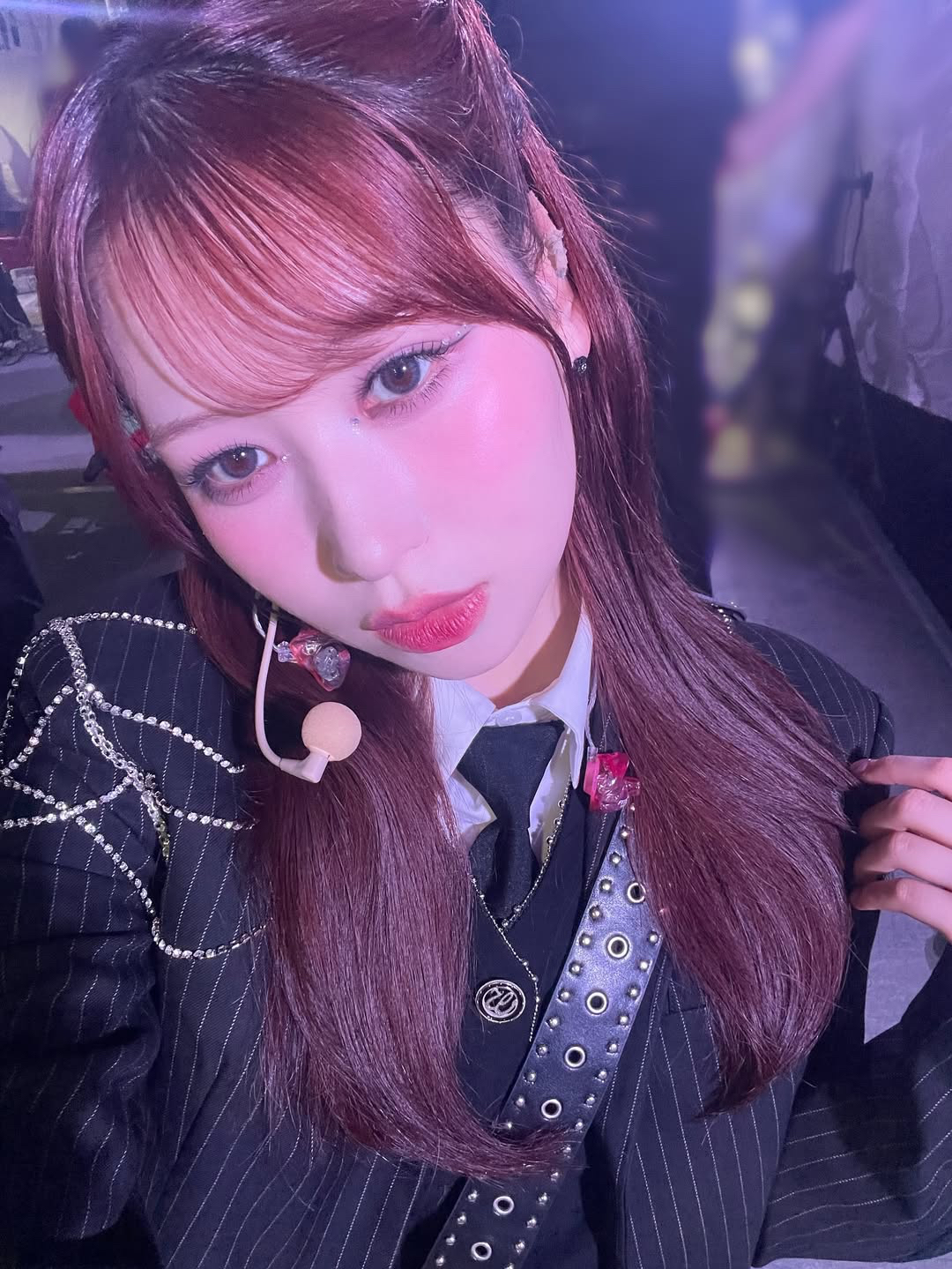Recent activity shot of Kasahara Momona (ME:I)