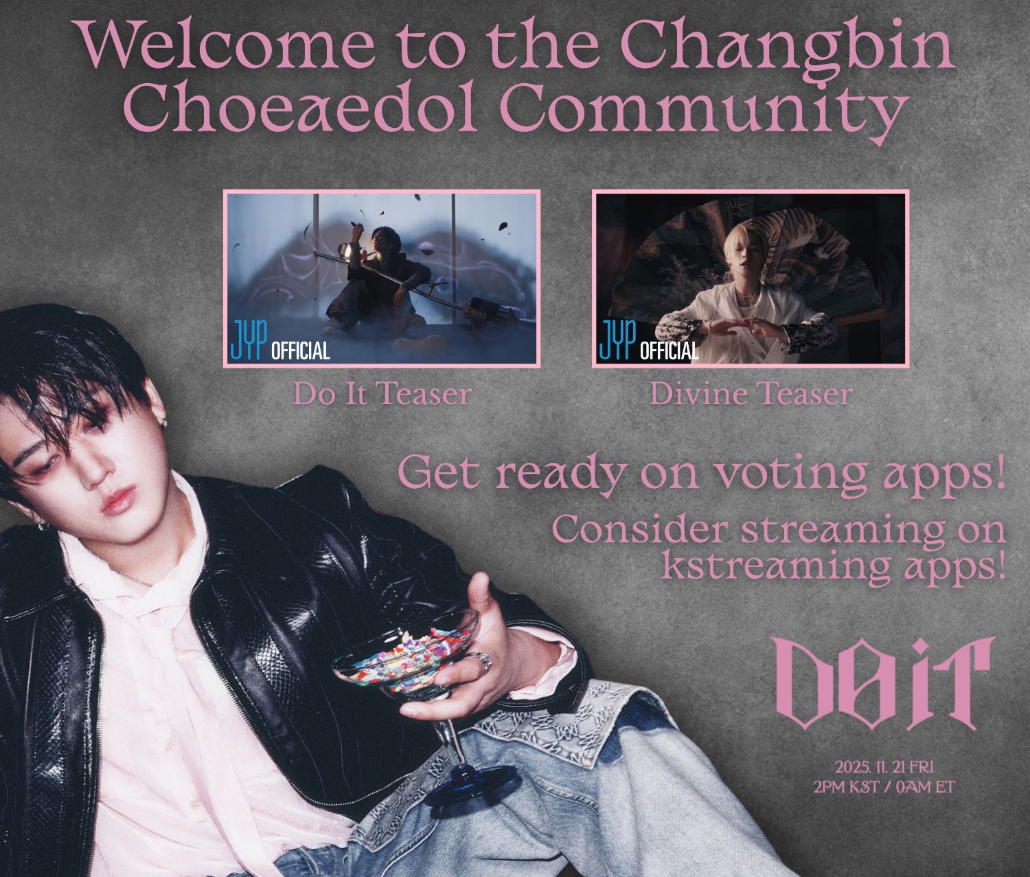 A moment captured by Changbin (Stray Kids)'s fan