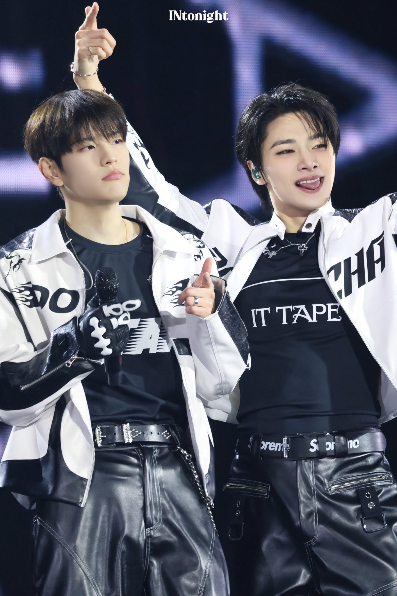 A moment captured by Stray Kids's fan