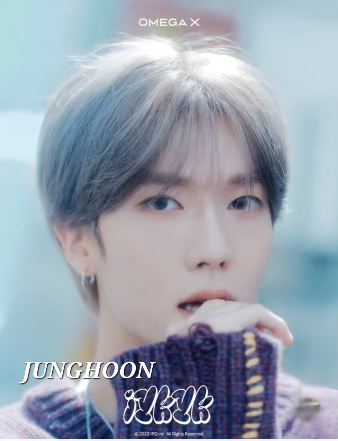 Behind-the-scenes cut of JUNG HOON (OMEGA X)