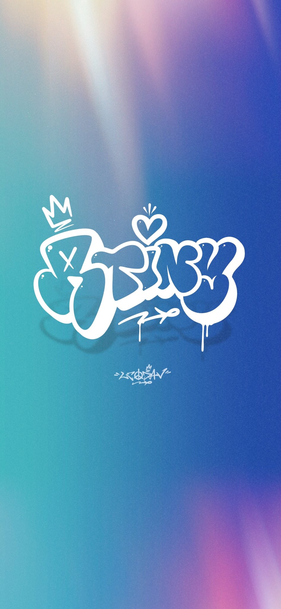 A heartfelt wallpaper shared by Yeosang (ATEEZ)'s fans