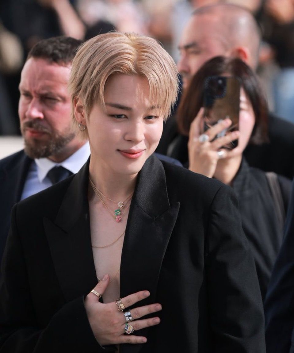 Recent activity shot of Jimin (BTS)