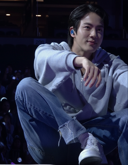A moment captured by Jin (BTS)'s fan