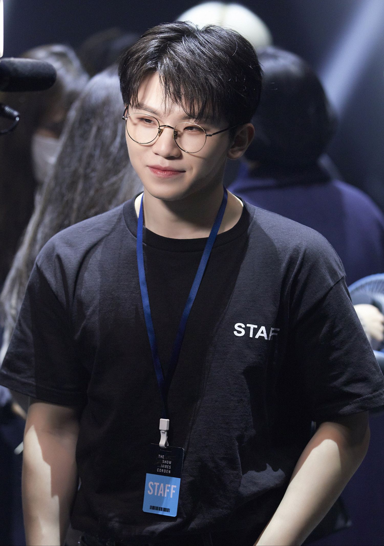 A moment captured by Woozi (SEVENTEEN)'s fan