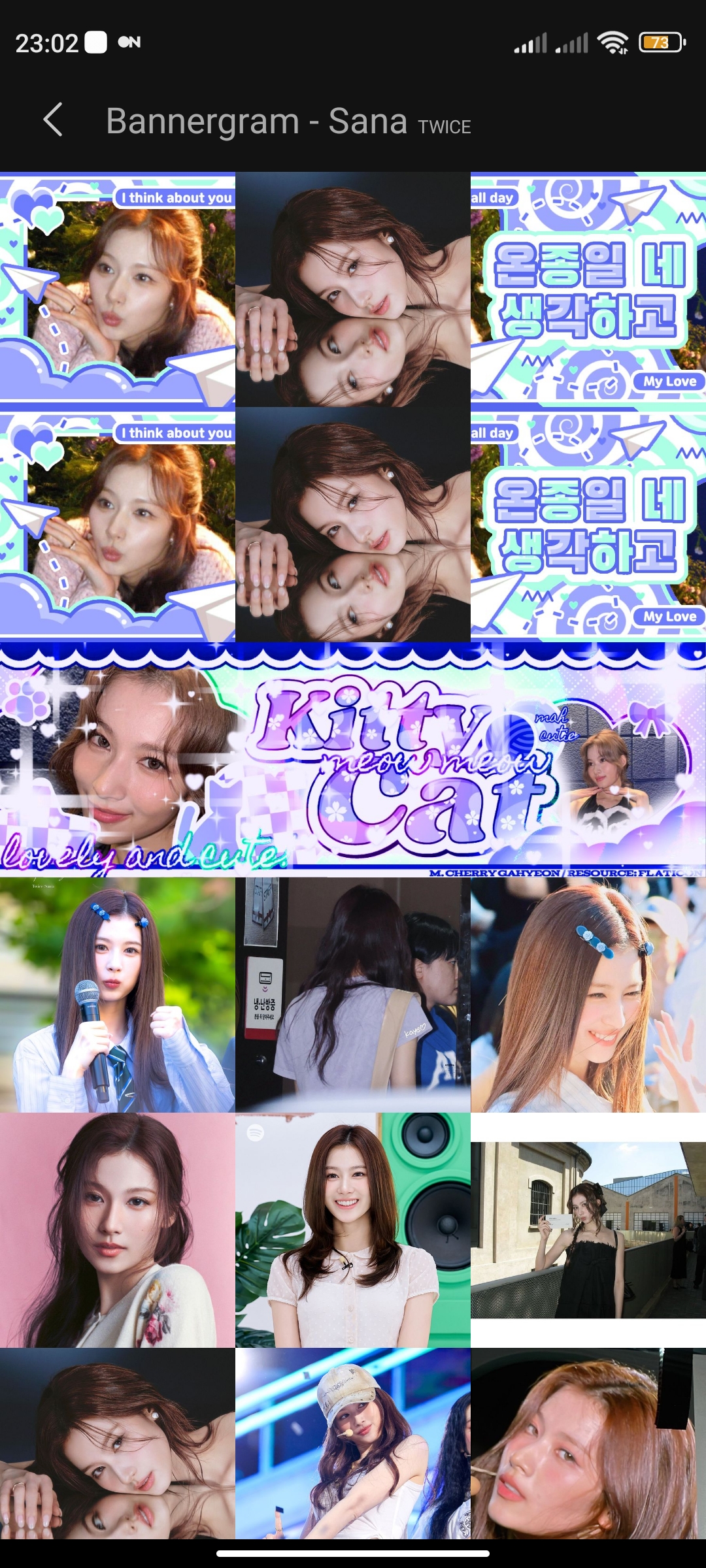 A moment captured by Sana (TWICE)'s fan