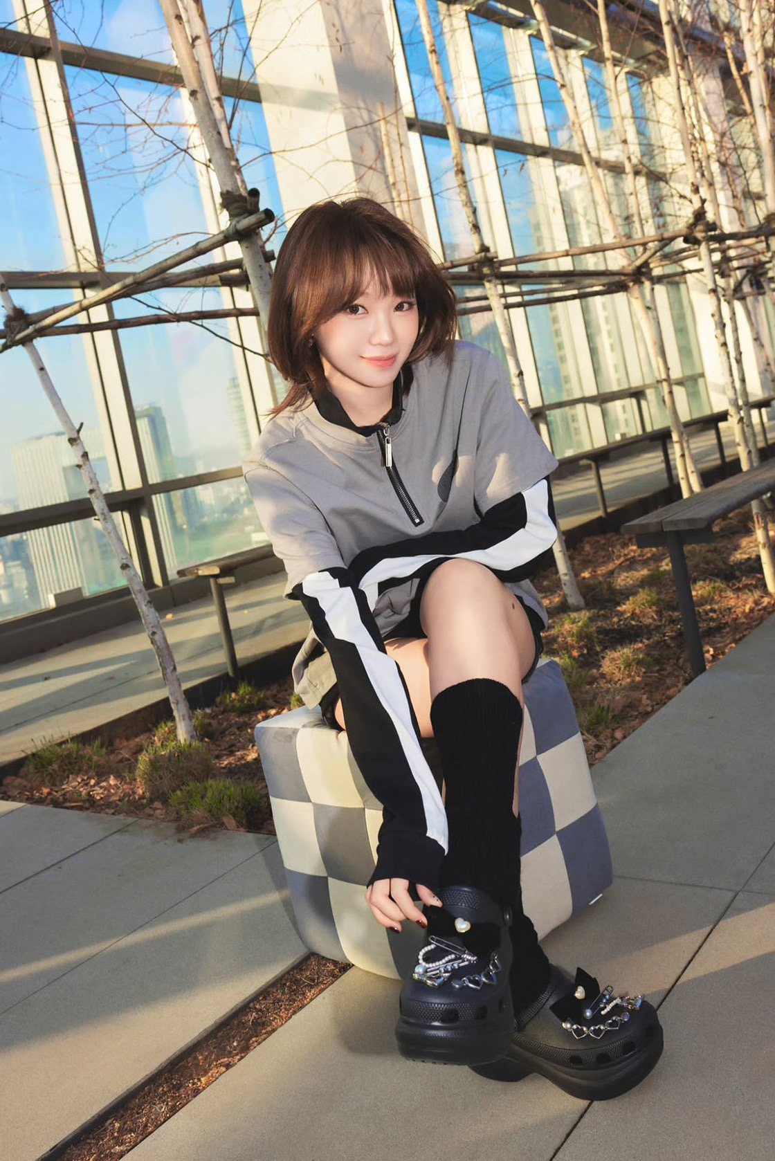 Behind-the-scenes cut of Kim Chaewon (LE SSERAFIM)