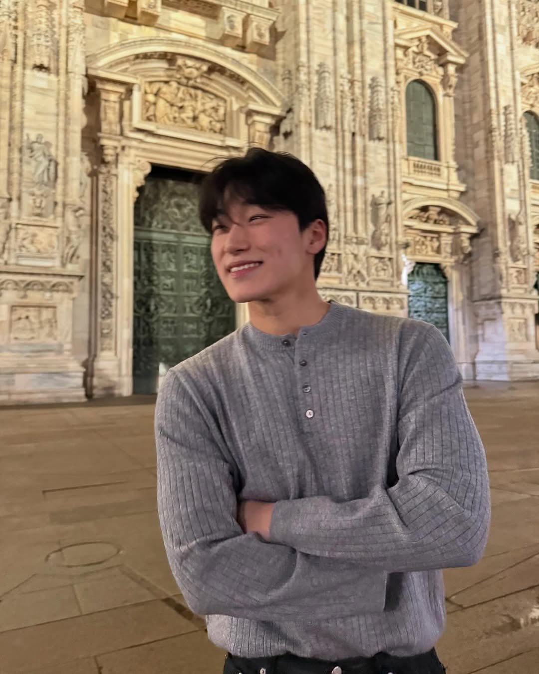 A moment captured by San (ATEEZ)'s fan