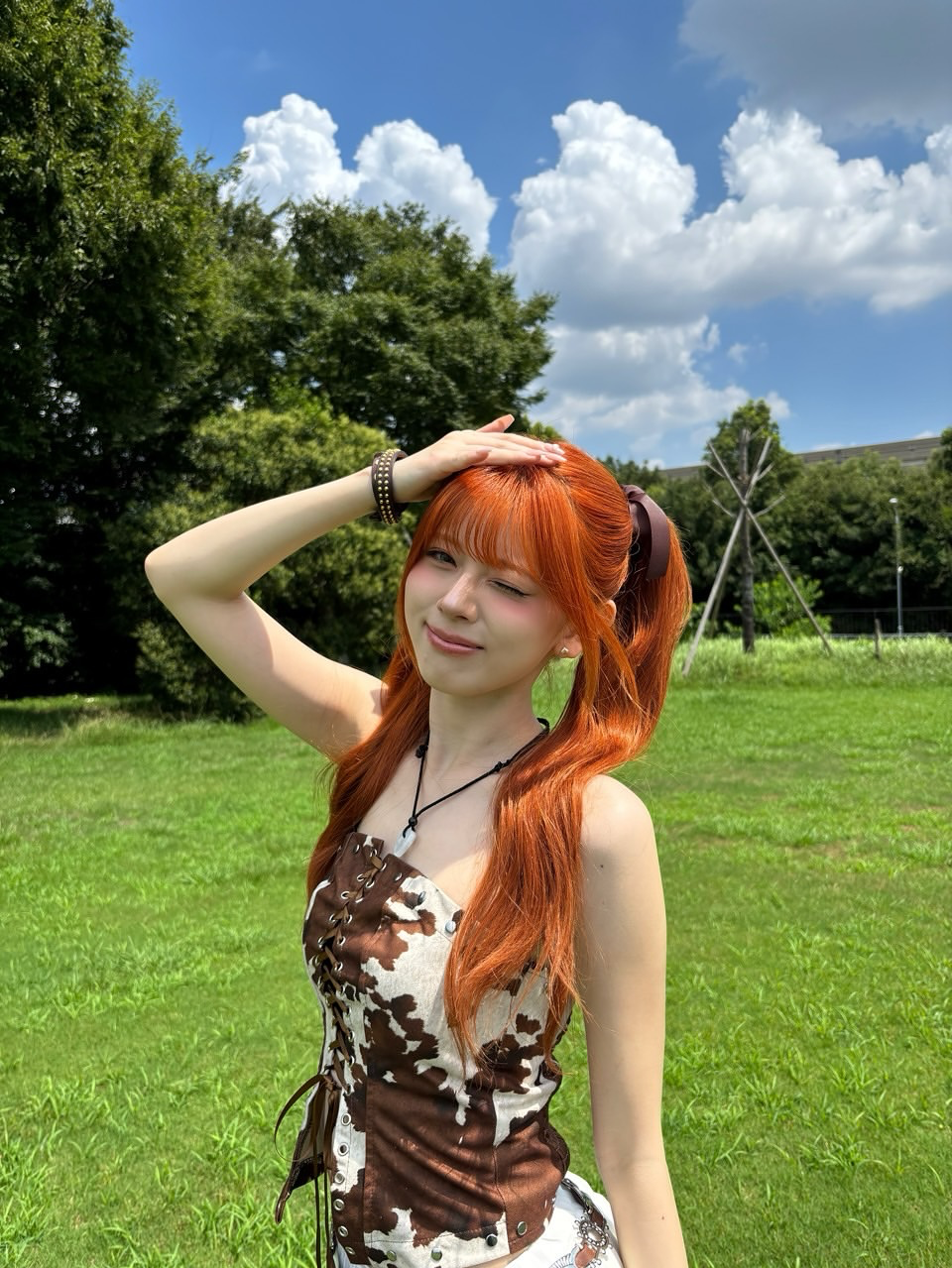 A moment captured by Riku (NiziU)'s fan