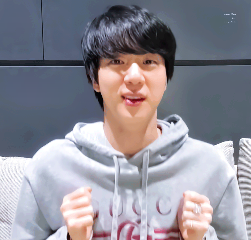 Recent activity shot of Jin (BTS)